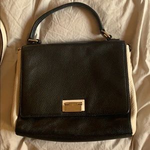Kate Spade Structured Black and White Bag - Medium